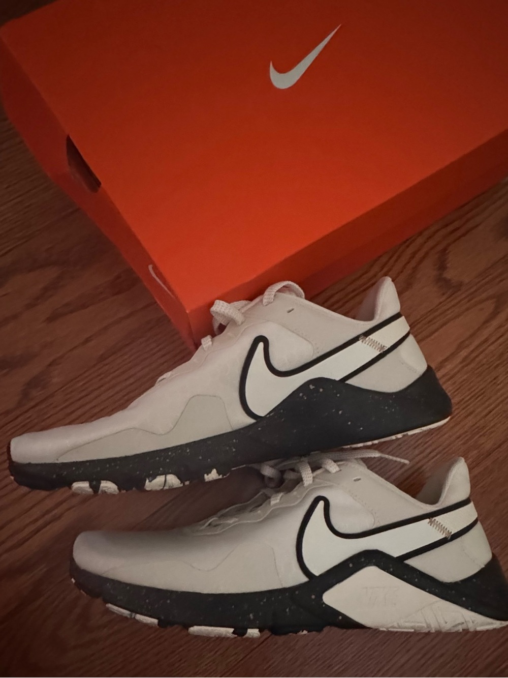 Nike Women's White and Black Athletic Sneakers
